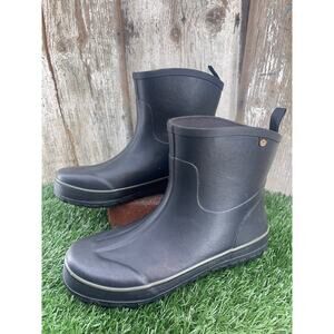 BOGS Digger Men's Black Rubber Waterproof Boots 10